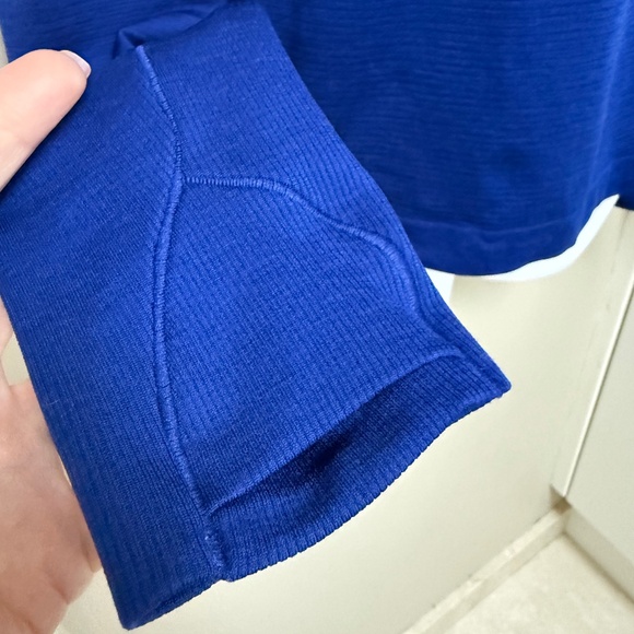 Lululemon Swiftly Tech Long-Sleeve Shirt 2.0 *Waist Length Blue Size 10 $78 - Picture 7 of 15